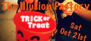 Kids and families trick or treat with The Illusion Factory on Oct. 21 and see The Emperor’s New Clothes!