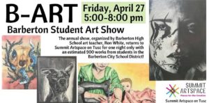 Annual Barberton student art show takes over Summit Artspace on Tusc for one night only, Friday, April 27