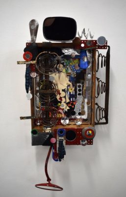 mirror, mirror...by Gen Waight First Place assemblage of found objects