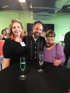 Honoree Shane Wynn, husband Josh Gippin and Barbara Feld