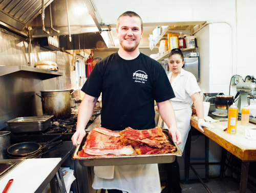 Fred's Diner Does Bacon by Debra-Lynn Hook in 419 Square Miles