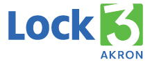 Logo for Lock 3 akron.